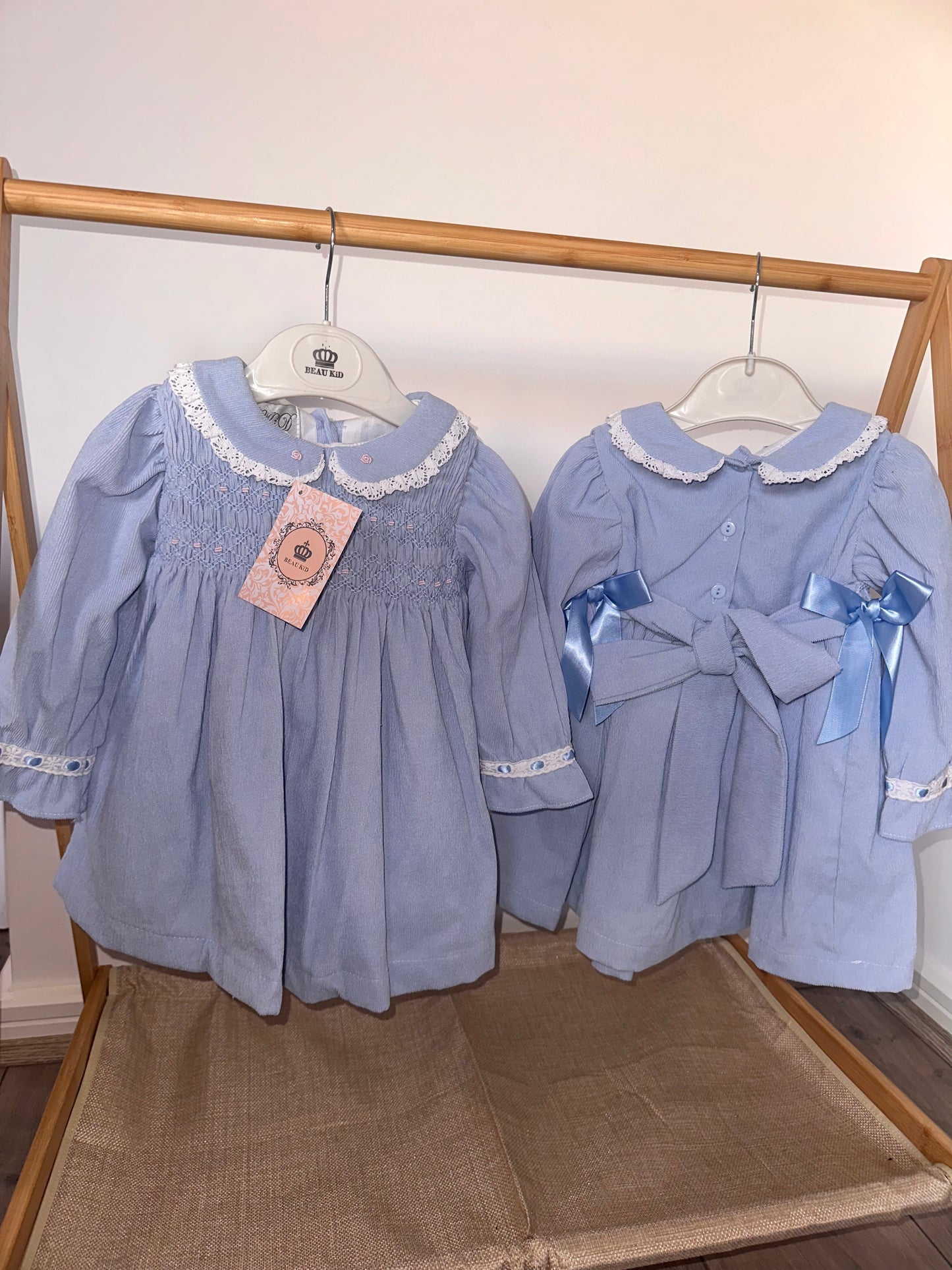 BEAU KiD soft smock dress - Blue