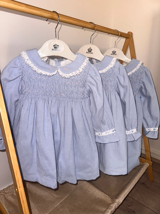 BEAU KiD soft smock dress - Blue